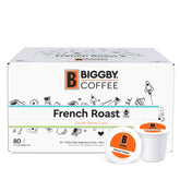 Biggby French Roast 80ct Single Serve 100% Farm Direct Coffee