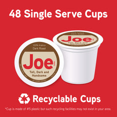 Joe Knows Coffee® Tall, Dark & Handsome® Single Serve Cups 48ct Carton