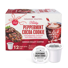 Holiday Peppermint Cocoa Cookie 12ct Single Serve Coffee