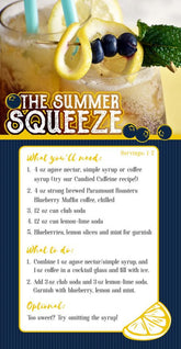 Iced blueberry coffee recipe