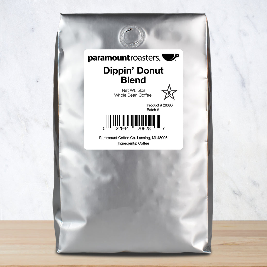 5lb Regular Whole Bean Coffee
