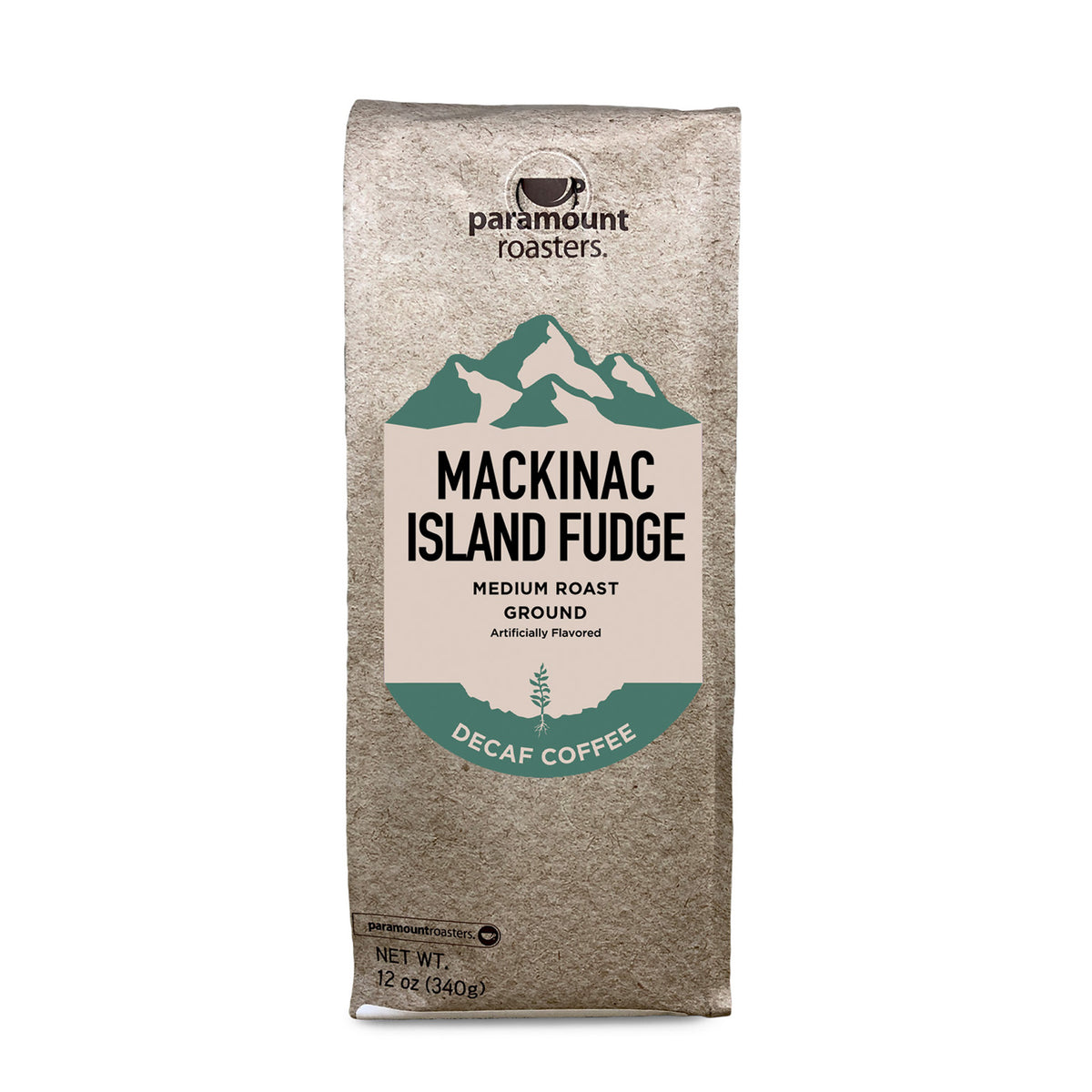 Mackinac Island Fudge Decaf 12oz Flavored Ground Coffee
