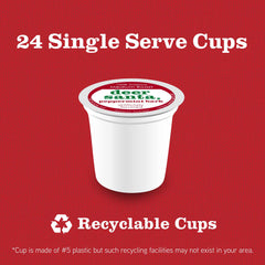 Deer Santa Peppermint Bark Flavored 24ct Single Serve Coffee