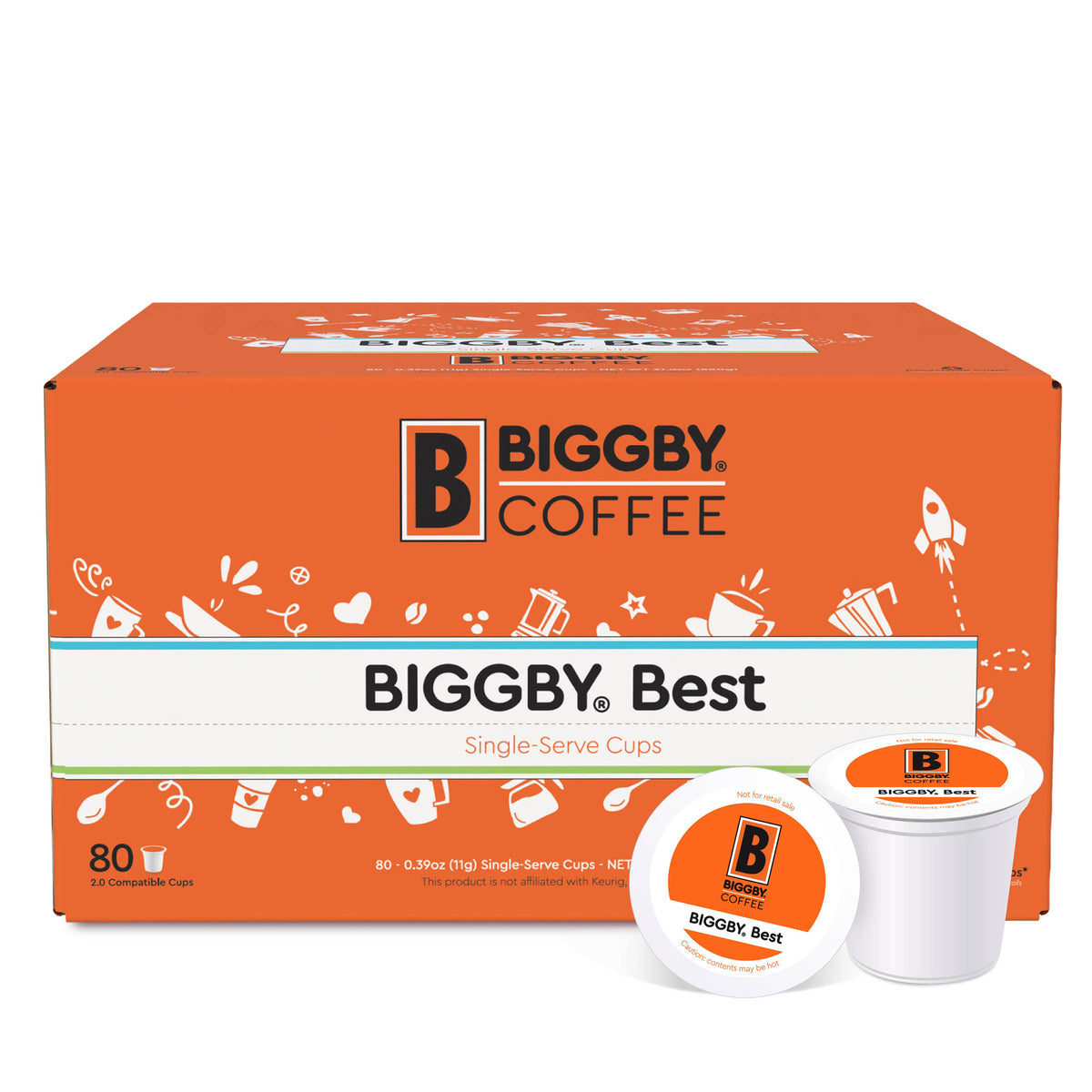 Biggby Best 80ct Single Serve 100% Farm Direct Coffee