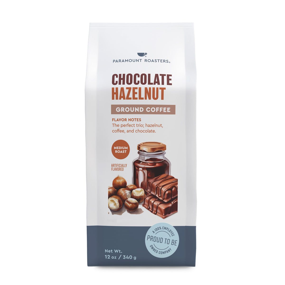 Chocolate Hazelnut 12oz Flavored Ground Coffee