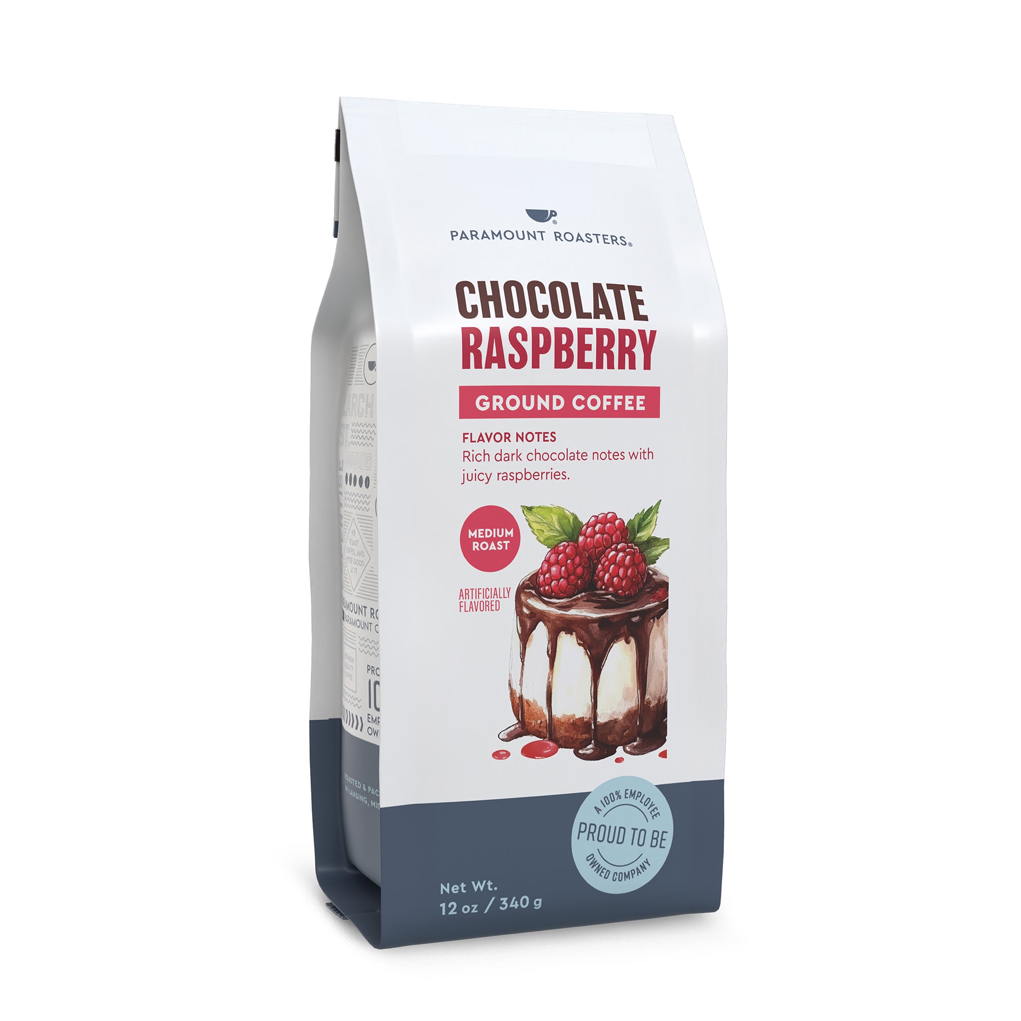 Flavored Coffee Raspberry Chocolate Raspberry 12oz Flavored Ground Coffee – Paramount Coffee