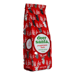 Deer Santa Peppermint Bark Flavored 12oz Ground Coffee