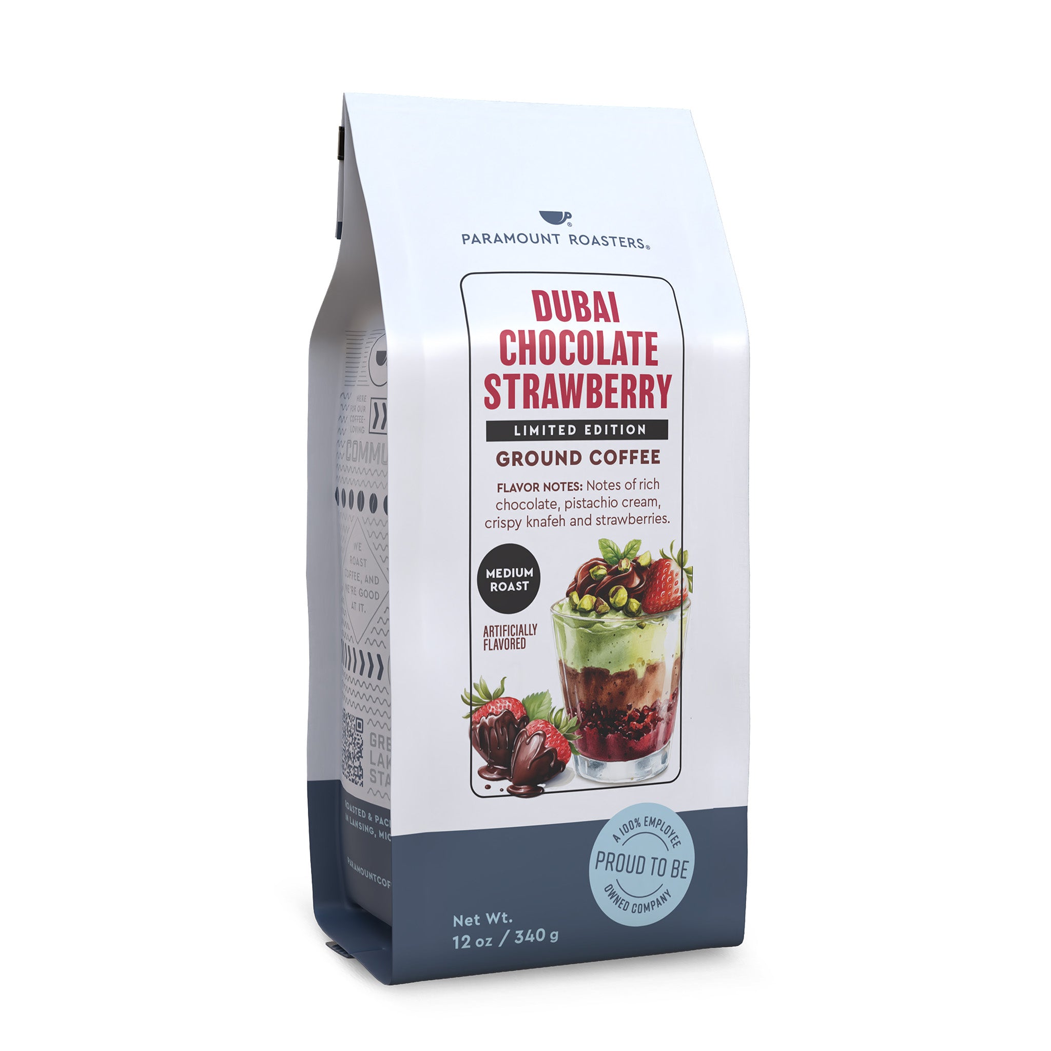 Dubai Chocolate Strawberry 12oz Flavored Ground Coffee