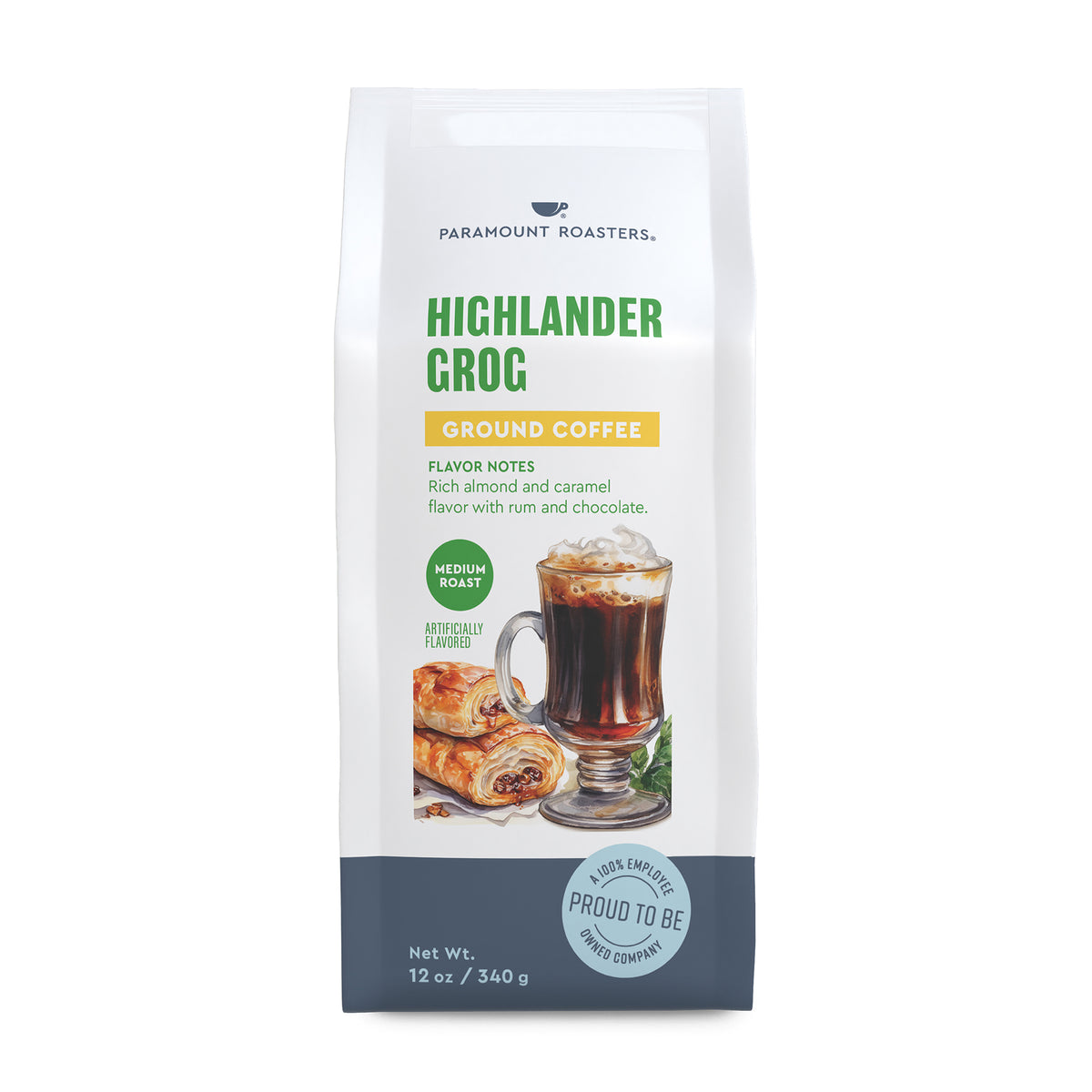 Highlander Grog 12oz Flavored Ground Coffee