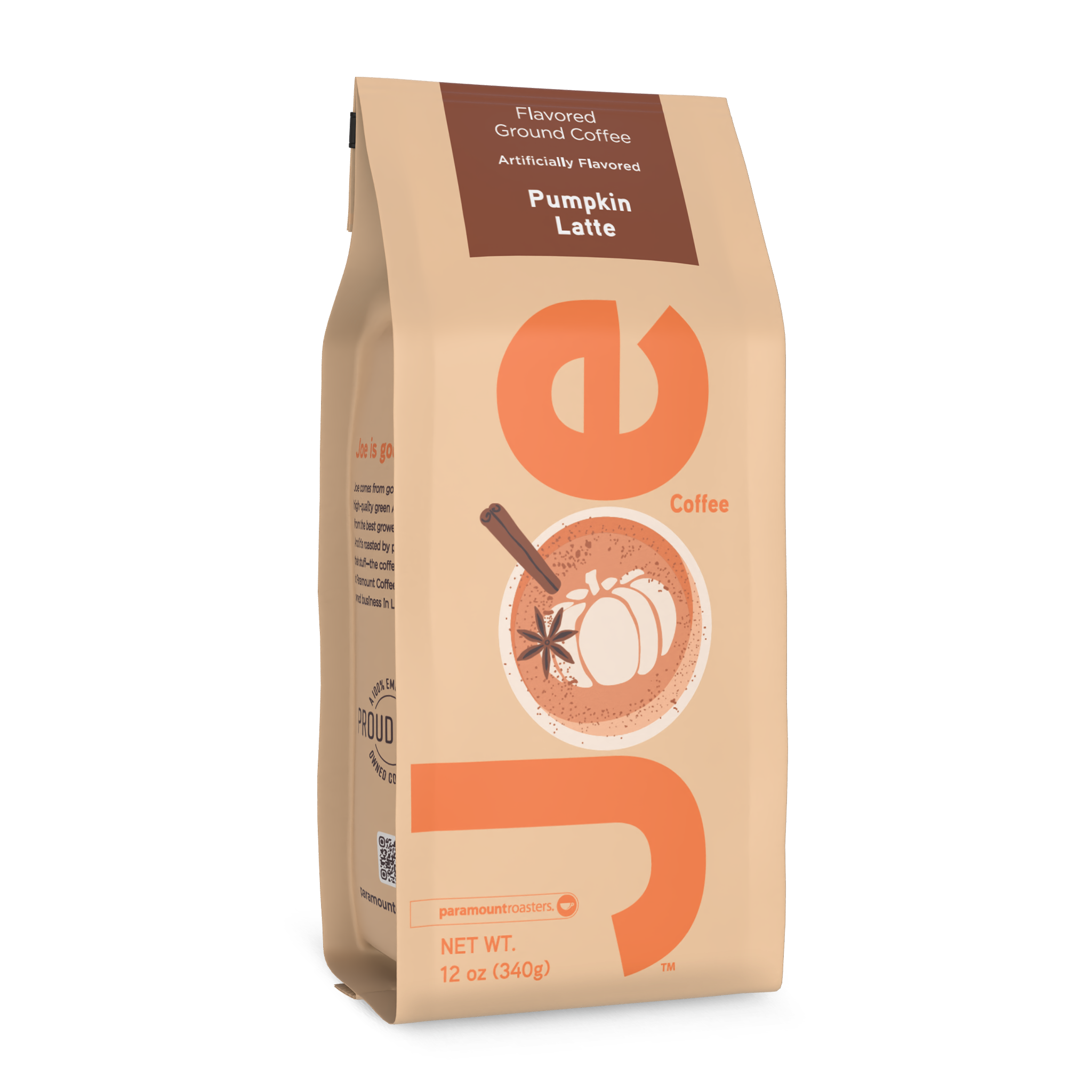 Joe Knows Coffee® Joe Pumpkin Latte 12oz Flavored Ground Coffee Joe Knows Coffee® Joe Pumpkin Latte 12oz Flavored Ground Coffee