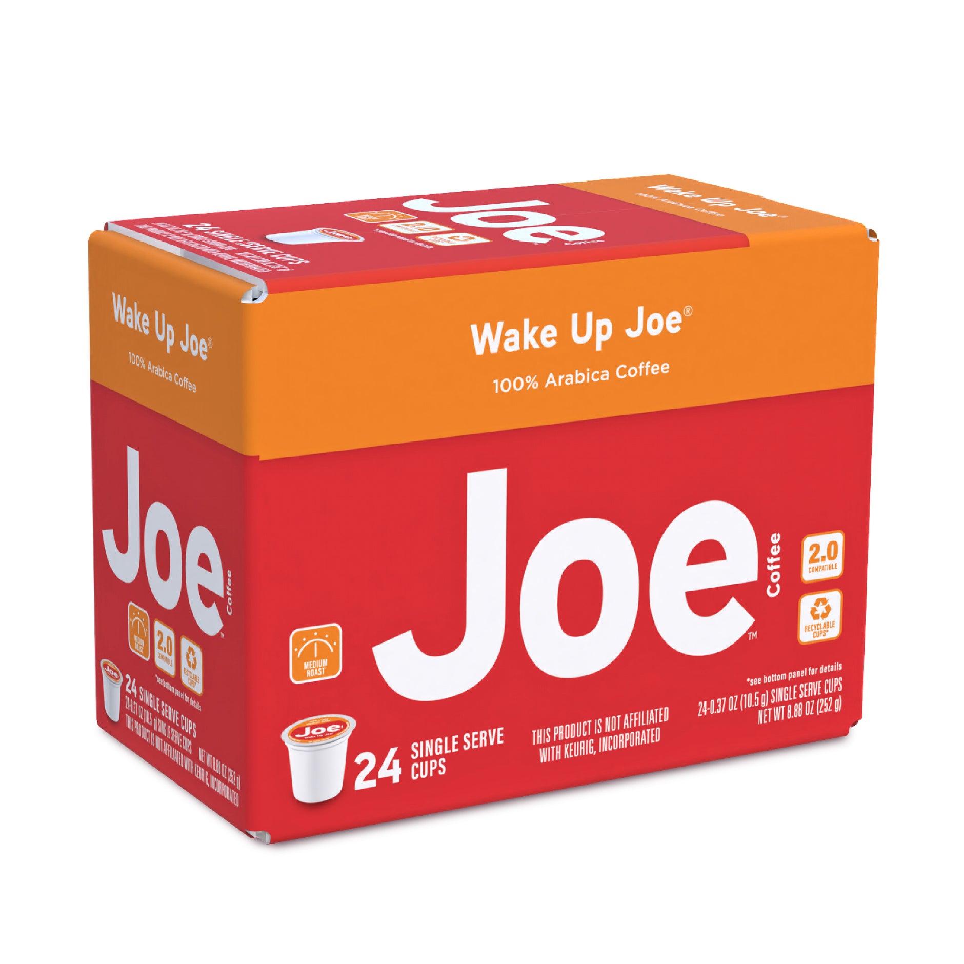 JOE KNOWS COFFEE „Tall Dark And Handsome“ Single Serve Coffee Cup – Praktisch & Tragbar