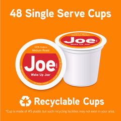 Joe Knows Coffee® Wake Up Joe® Single Serve 48ct Carton