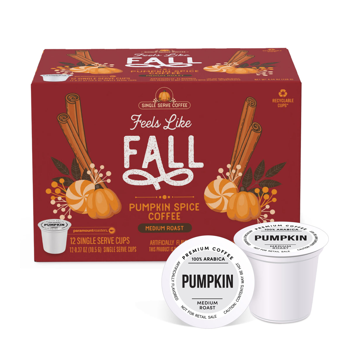 Feels Like Fall Pumpkin Spice Flavored 12ct Single Serve Coffee