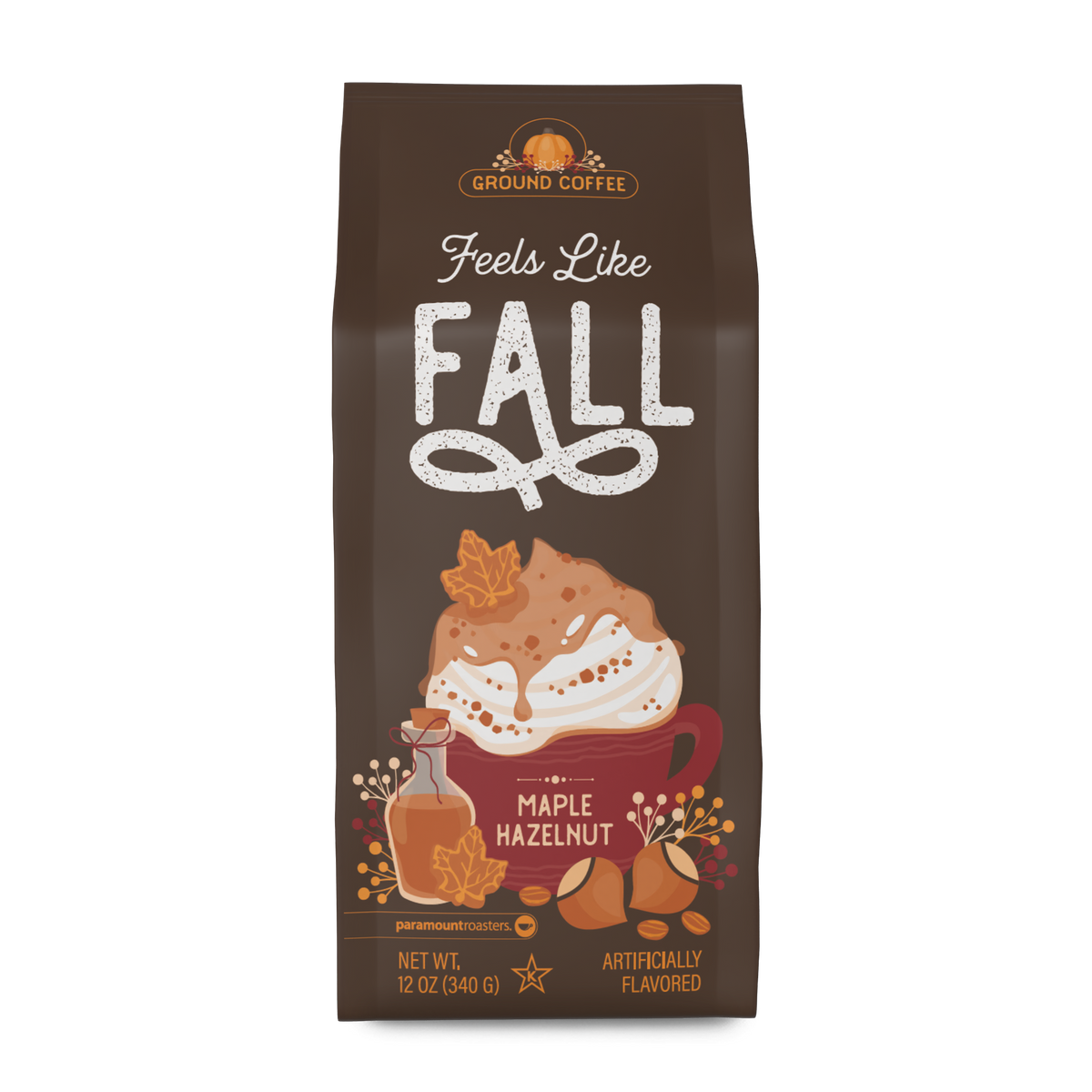 Feels Like Fall Maple Hazelnut 12oz Flavored Ground Coffee