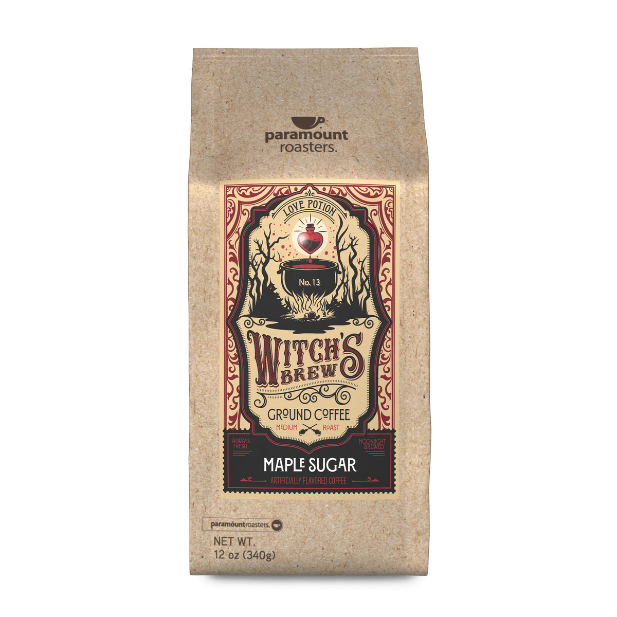 Halloween Witches Brew Maple Sugar 12 oz Flavored Ground Coffee