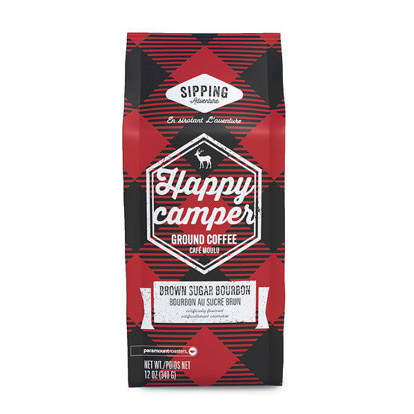 Happy Camper Brown Sugar Bourbon Flavored Ground Coffee