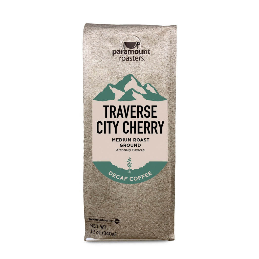 Traverse City Cherry Decaf 12oz Flavored Ground Coffee – Paramount