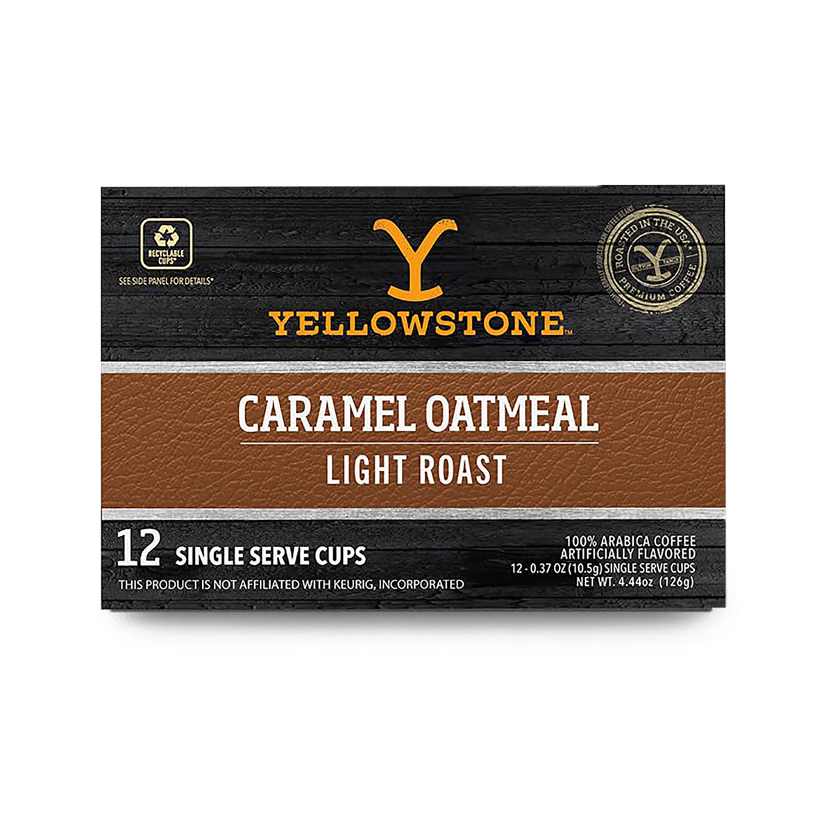 Yellowstone Caramel Oatmeal 12ct Single Serve Cups