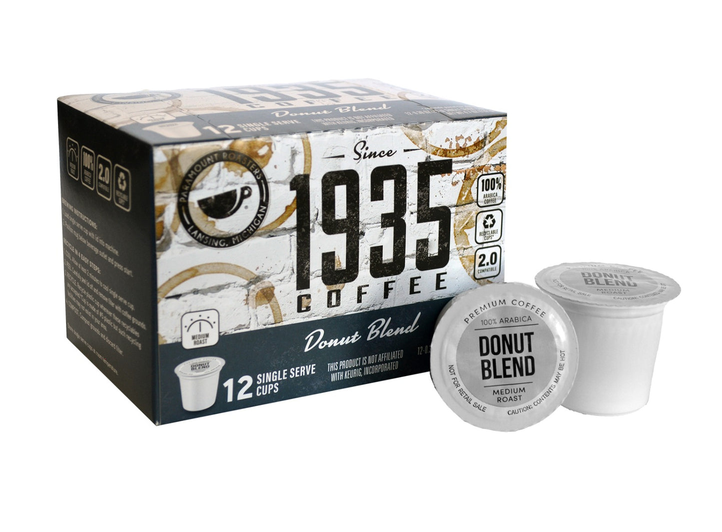 1935 Donut Blend 12ct Single Serve Cups