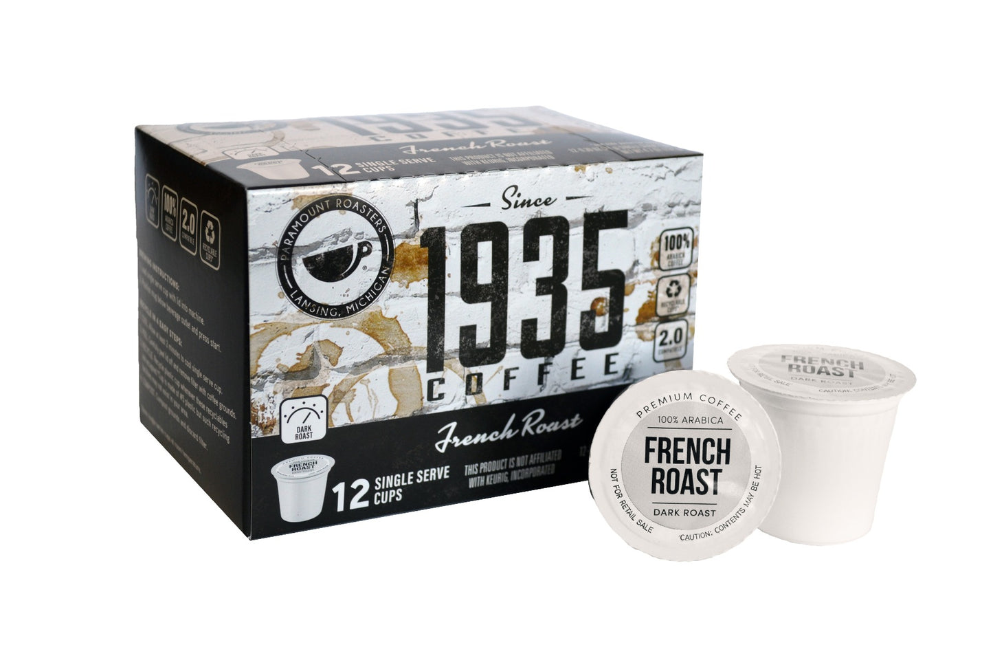 1935 French Roast 12ct Single Serve Cups