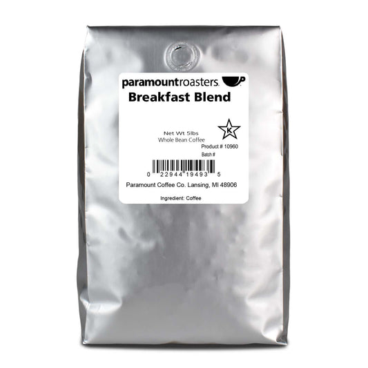 Breakfast Blend 5lb Whole Bean Coffee