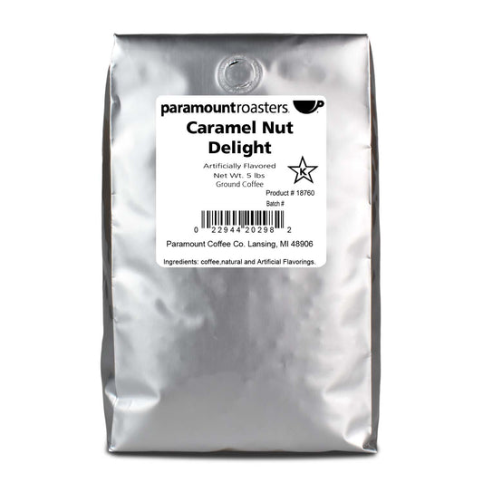 Caramel Nut Delight 5lb Flavored Ground Coffee