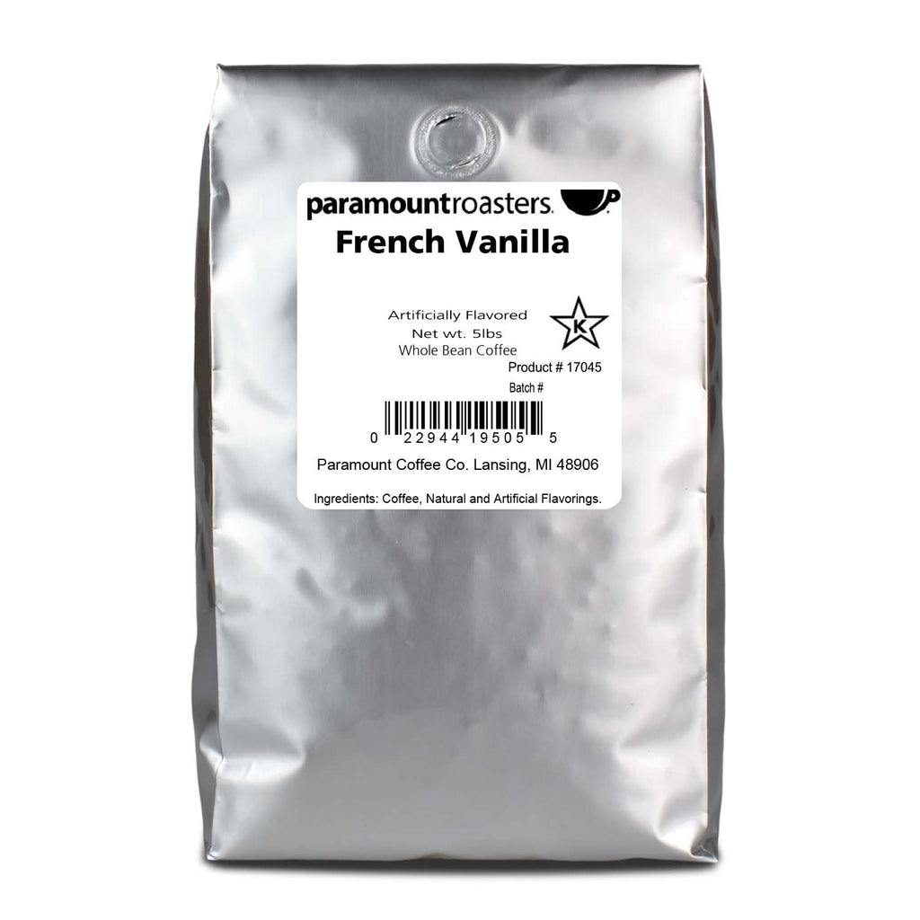 French Vanilla 5lb Flavored Whole Bean Coffee – Paramount Coffee