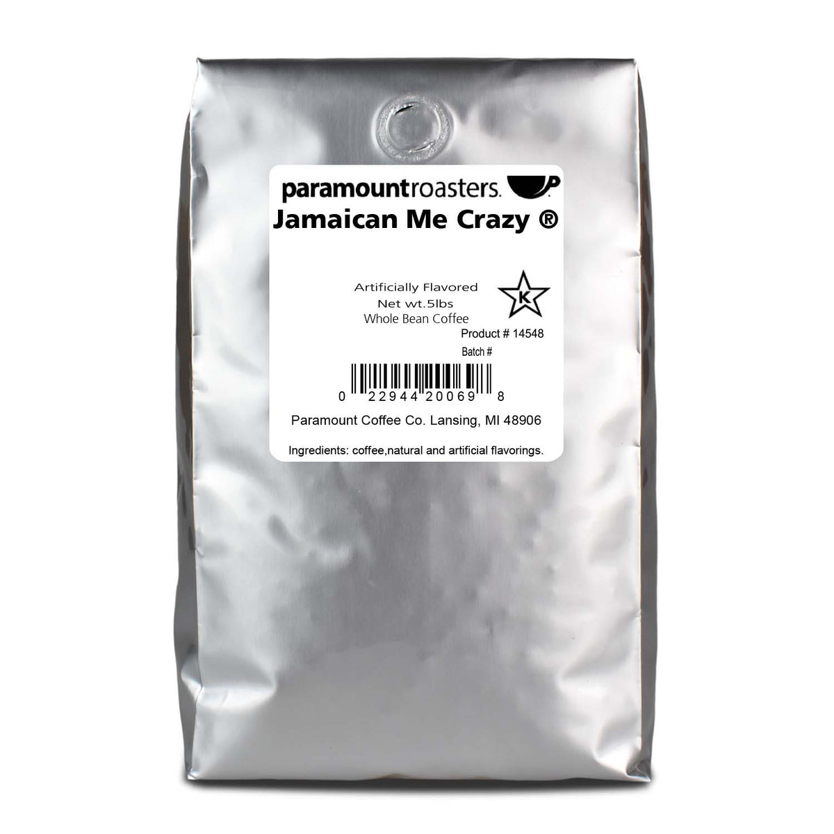 Jamaican Me Crazy® 5lb Flavored Whole Bean Coffee