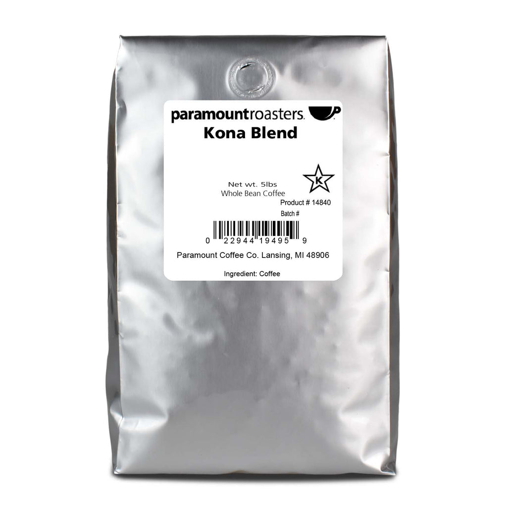 Kona Blend 5lb Whole Bean Coffee – Paramount Coffee