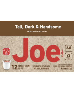 Tall Dark & Handsome, 12ct Joe Knows Coffee, Single Serve Cups